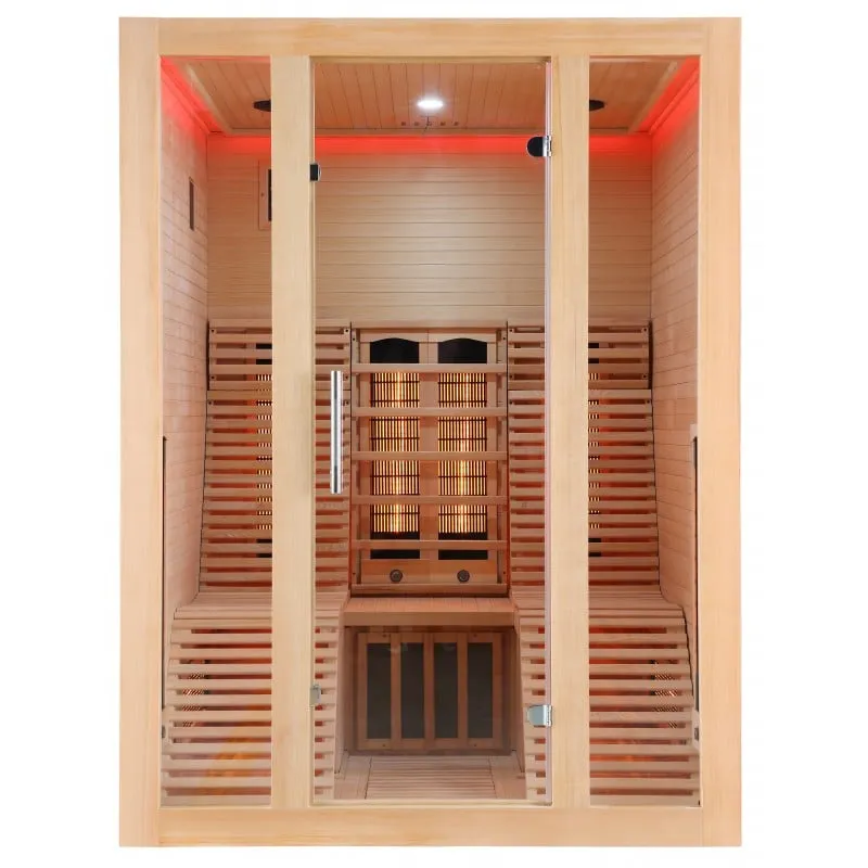 sauna infracrvena oslo kabina za 2 osobe 150x150x200 cm - slika 13