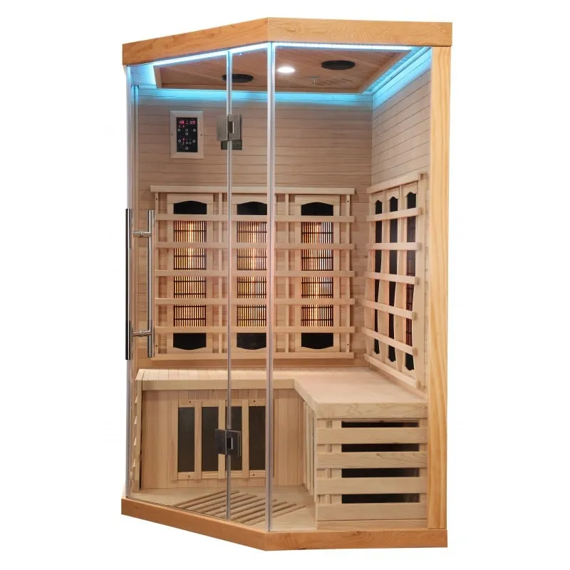 sauna supreme infracrvena za 2 osobe 120x120x190 cm - slika 22