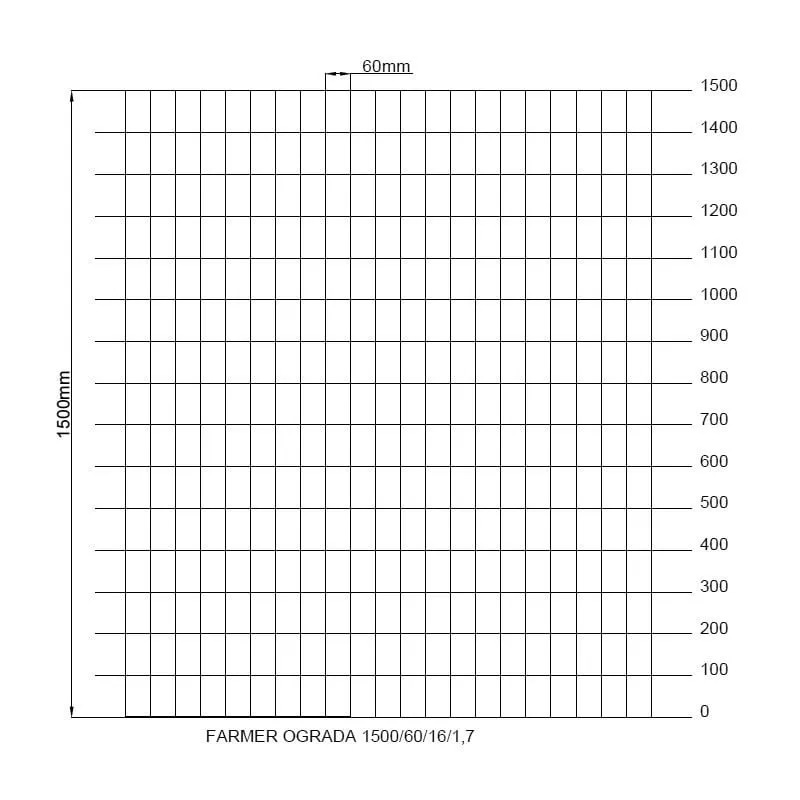 farmer pletivo extra 1500/60/16/1,6 25m - slika 3