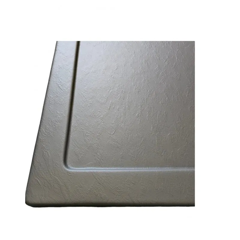 tuš kada polukružna 80x80x4cm siva z efektom kamena - slika 2