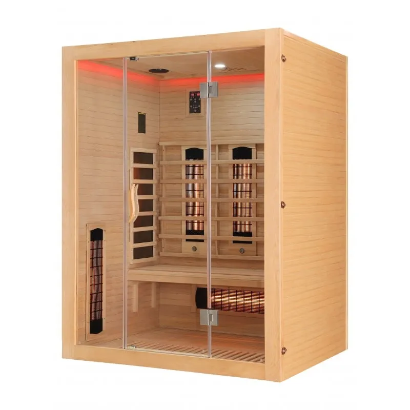 sauna infracrvena otvorena za 3 osobe 150x120x200 cm - slika 9