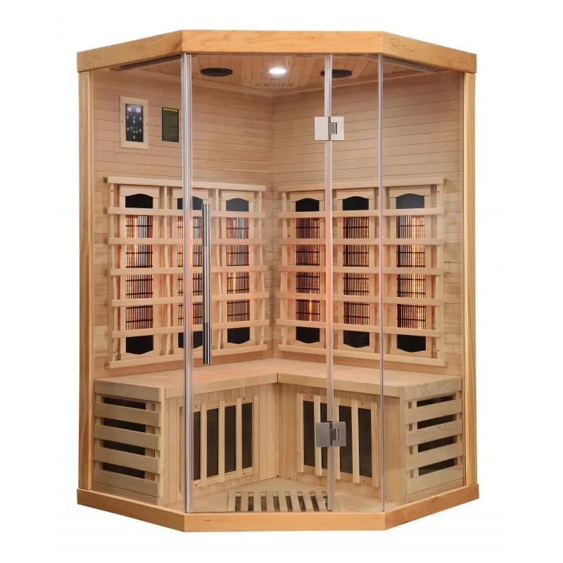 sauna supreme infracrvena za 2 osobe 120x120x190 cm - slika 2