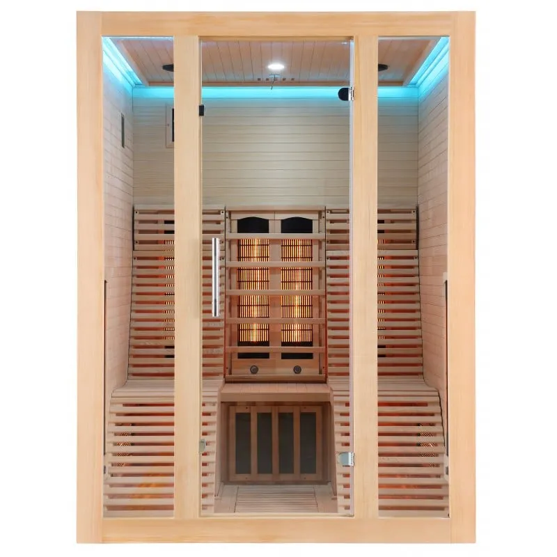 sauna infracrvena oslo kabina za 2 osobe 150x150x200 cm - slika 12