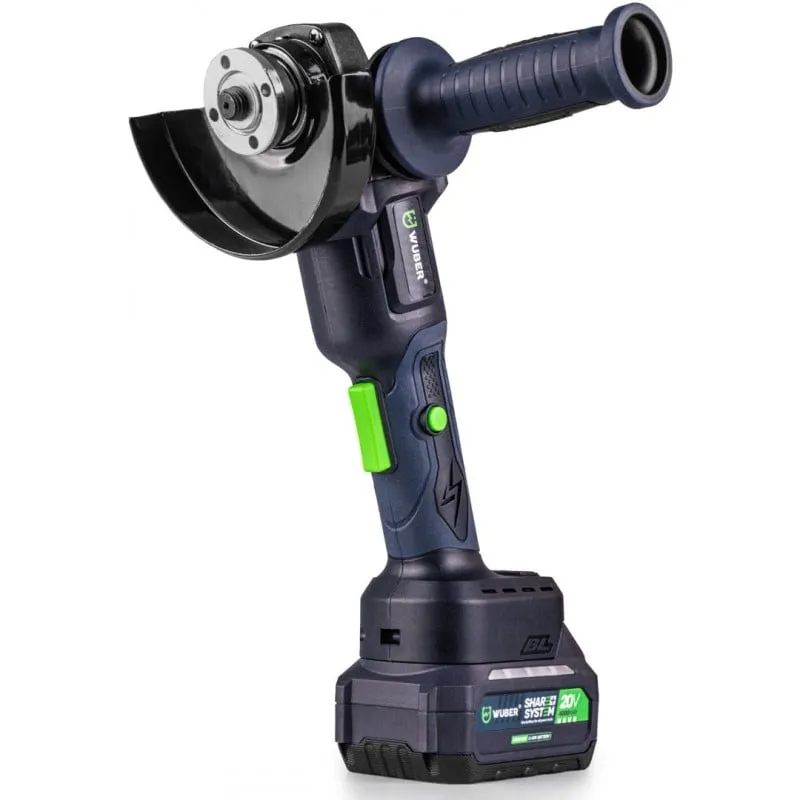 akumulatorska kutna brusilica 125 mm + 2 baterije i punjač - slika 7
