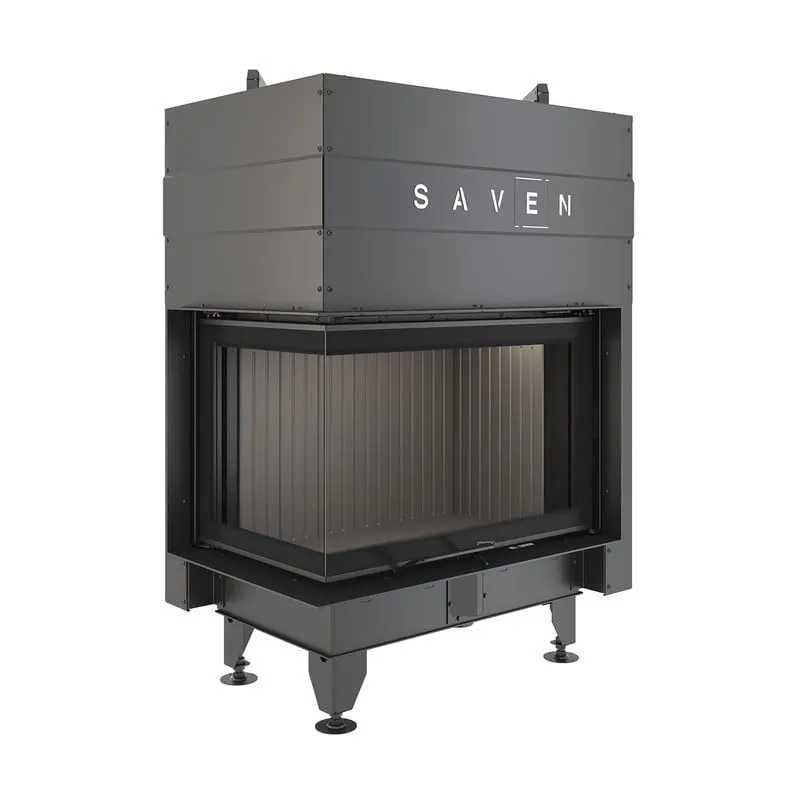 kamin ugradbeni g/saven energy up 75x50x47l (15,1 kw) - crni šamot - slika 4