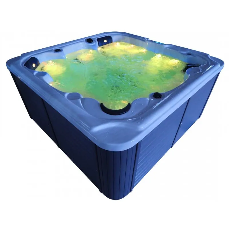 bazen hidromasažni- jacuzzi vanjski oasis maxi - bijeli mramor 210x210x95 cm - slika 28