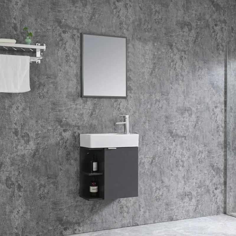 kupaonski set spring 50x60cm sivi - slika 3