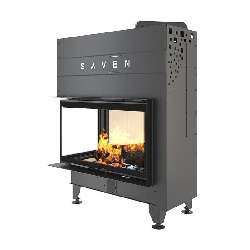 kamin ugradbeni g/saven energy up 85x50x47l (17,0 kw) - bijeli šamot - slika 2
