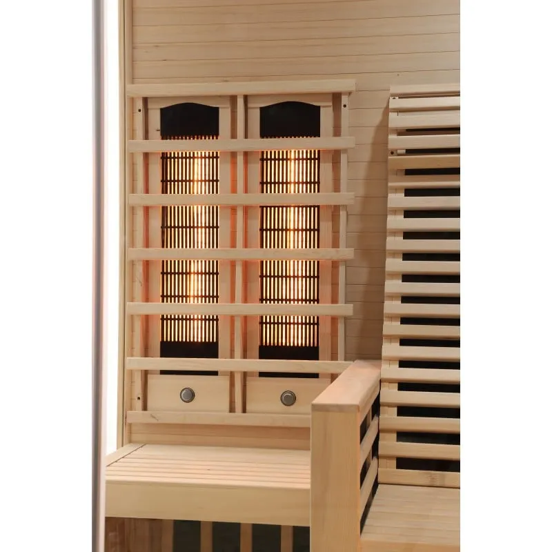 sauna carbon 3 infracrvena za 2 osobe 150x150x195 cm - slika 5