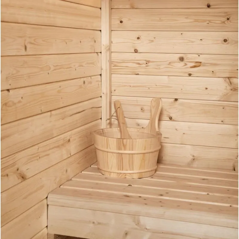 sauna vanjska helsinki za 2-3 osobe. 165x175x218,9 cm (komplet za slaganje) - slika 4