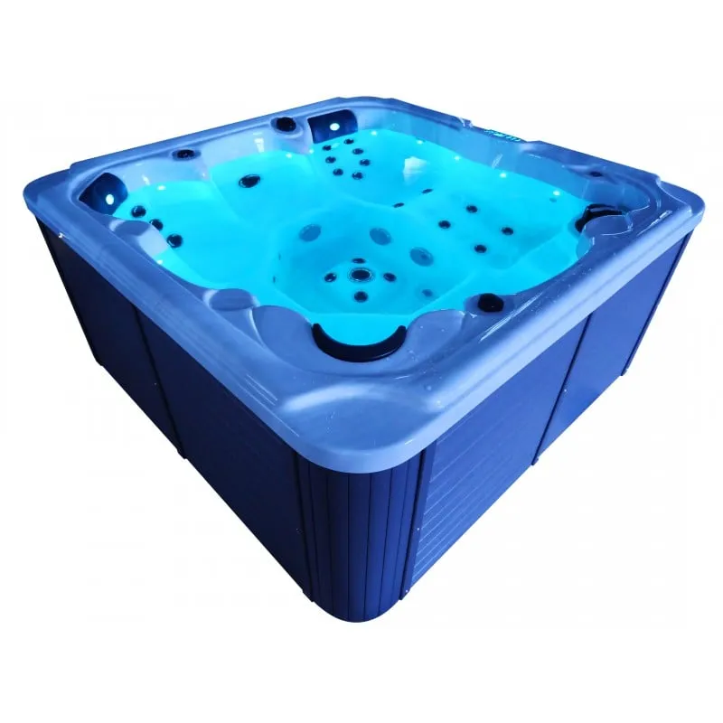 bazen hidromasažni- jacuzzi vanjski oasis maxi - bijeli mramor 210x210x95 cm - slika 23