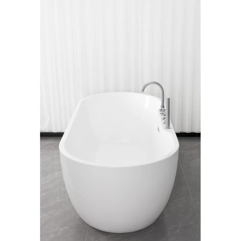 kada samostojeća aruba krom 170x75x58 cm - slika 3