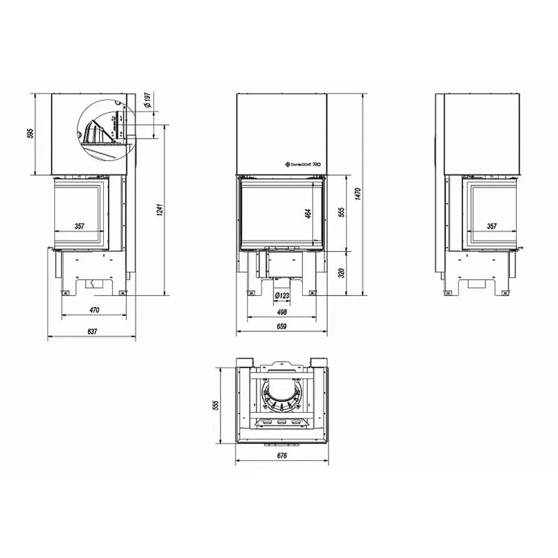 kamin nbc 600/400 (a energetska klasa) - slika 4