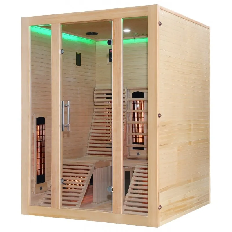 sauna infracrvena oslo kabina za 2 osobe 150x150x200 cm - slika 9
