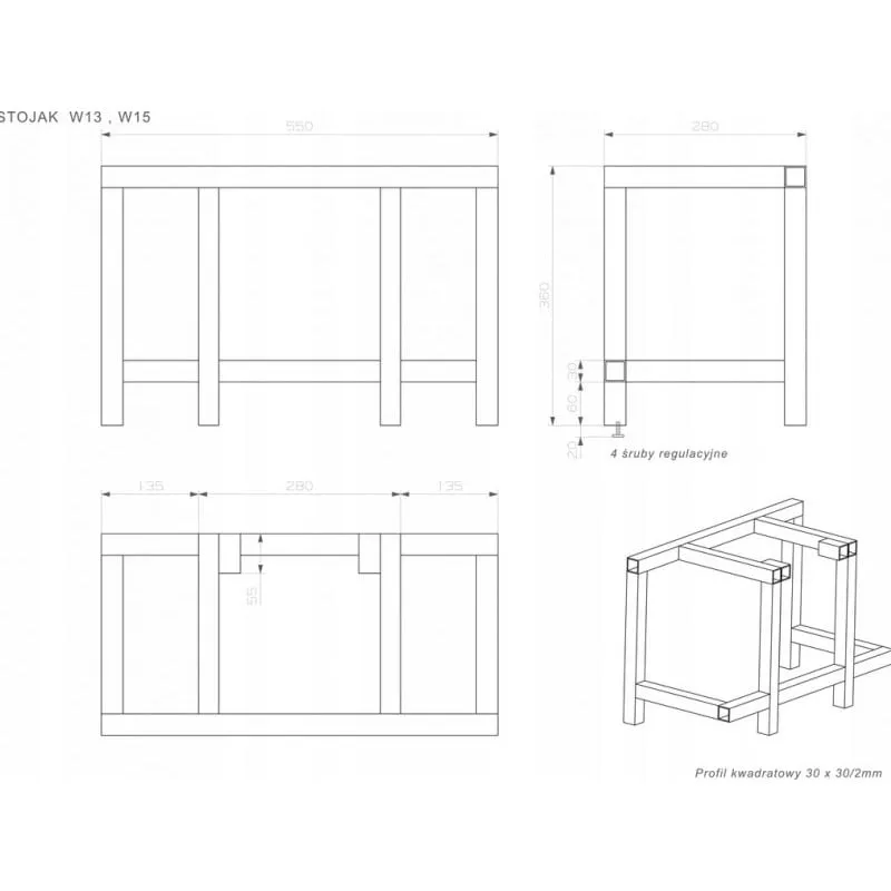 postolje za kamin kawmet w16 (9,4 kw) i w15 (9,4 kw) - slika 3