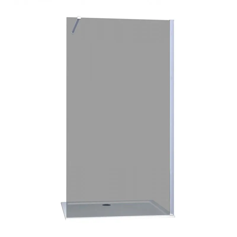 tuš kabina s walk-in efektom, tamno staklo, 88x200 cm - slika 2