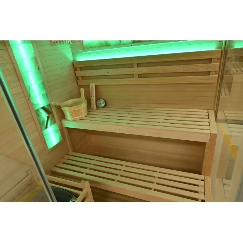 sauna luxor 2 za 3 osobe 150x140x190 cm - slika 6