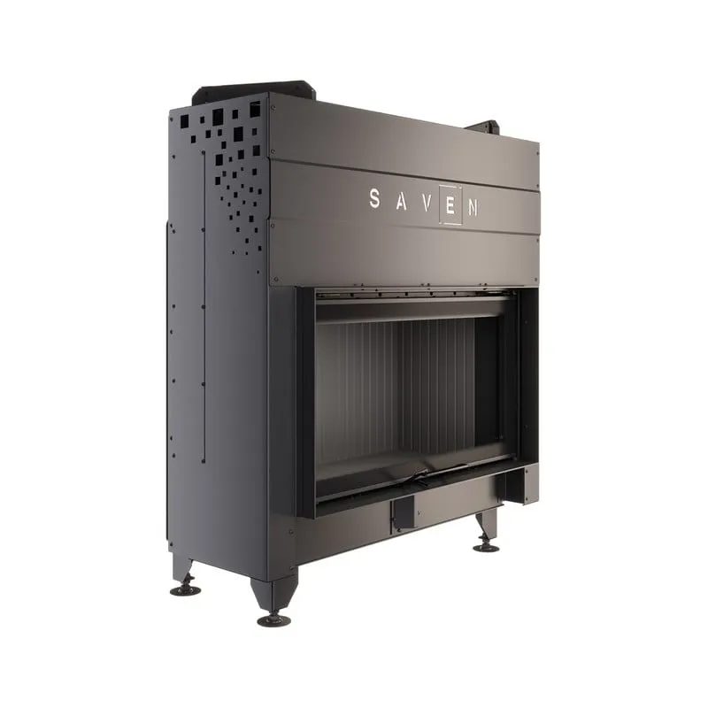 kamin ugradbeni g/saven energy up 90x50 (19,0 kw) eco - crni šamot - slika 5