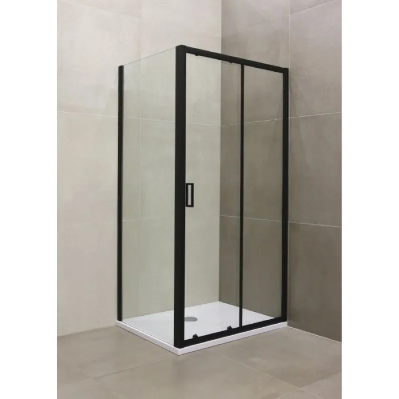 staklena stranica 80x195 cm flash side 80 black - slika 2