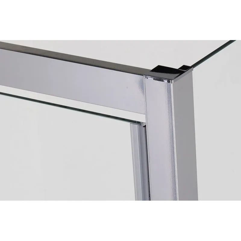 tuš vrata s krilima 90 cm krom 88-90x195 cm - slika 4