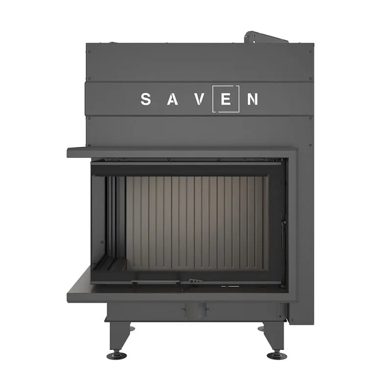 kamin ugradbeni g/saven energy up 75x50x47l (15,1 kw) - crni šamot - slika 6
