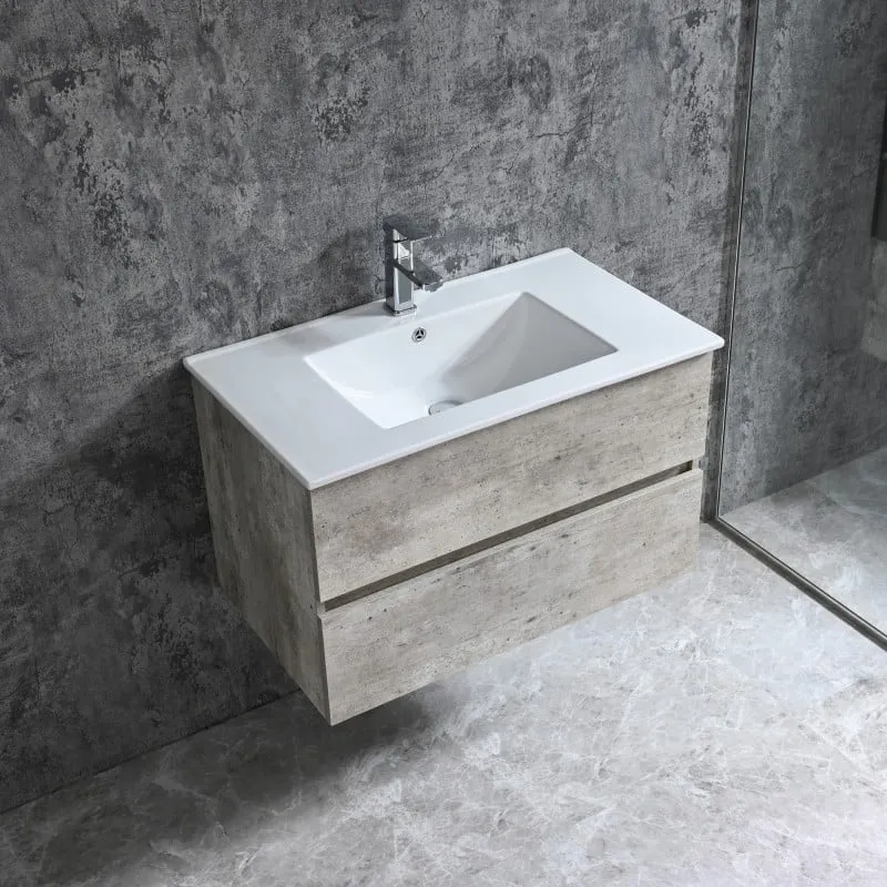 kupaonski ormarić corbo 80cm sivi - slika 2
