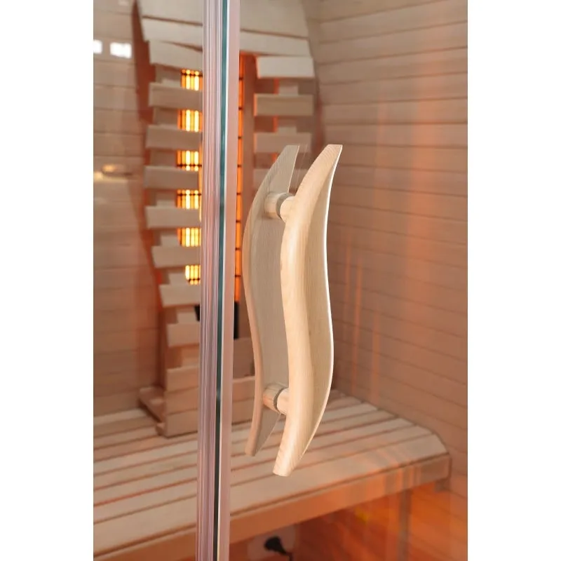 sauna infracrvena kabina malmö 2 za 2 osobe 120x105x190 cm - slika 8