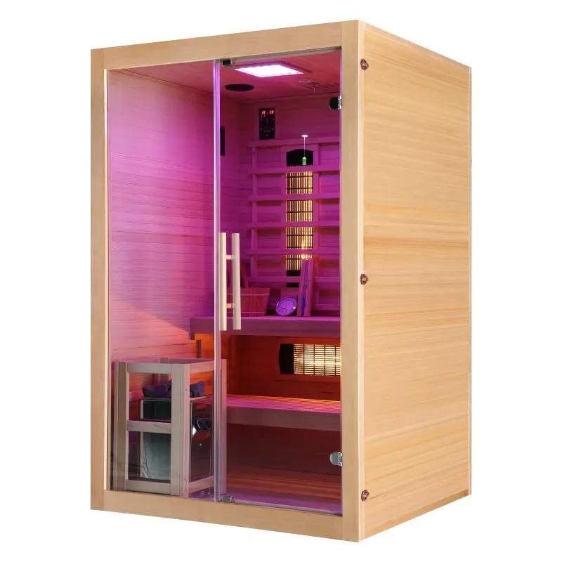 sauna infracrvena twincombi za 2 osobe 130 x 120 x 200 cm - slika 11