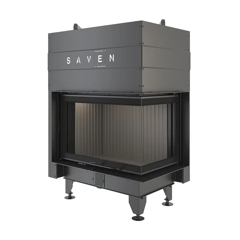 kamin ugradbeni g/saven energy up 75x50x47r (15,1 kw) - crni šamot - slika 4