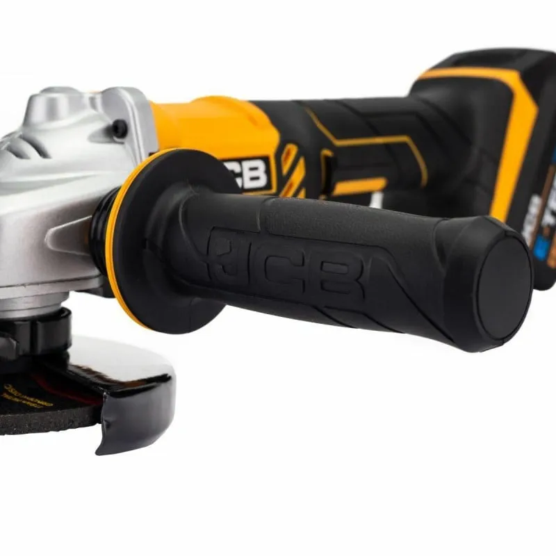 akumulatorska kutna brusilica 115mm + 2 baterije i punjač jcb-18ag-5bg-e - slika 5