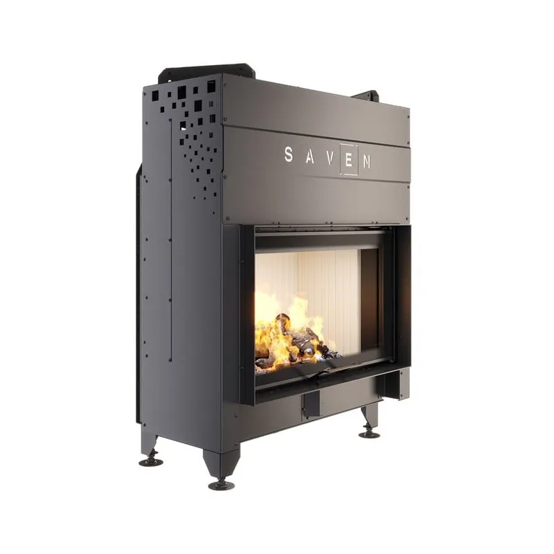 kamin ugradbeni g/saven energy up 80x50 (17,0 kw) eco - bijeli šamot - slika 2