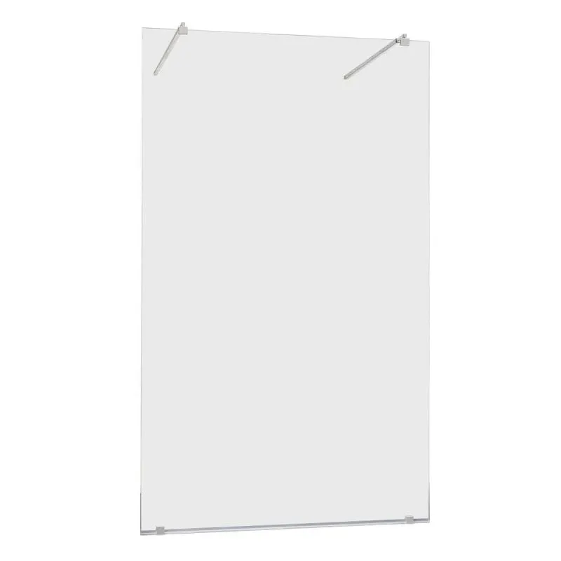 staklena tuš stijena 97x195cm s teleskopskim nosačem (n8100) - slika 3