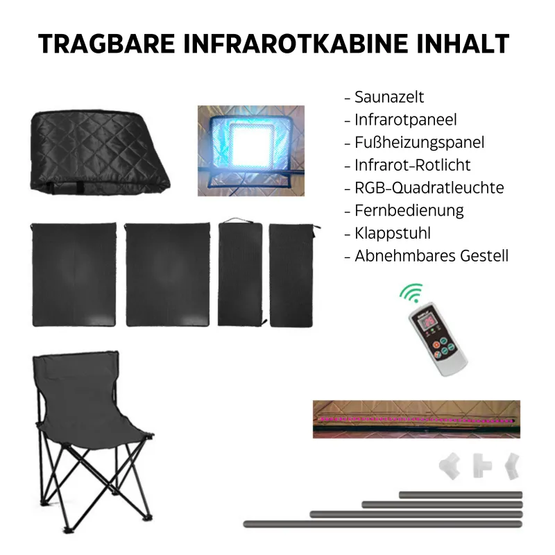 sauna prijenosna infracrvena 90x90x190 cm - slika 9