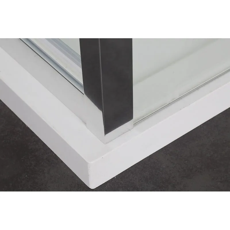 tuš vrata sa krilima 80 cm krom 78-80x195 cm - slika 3