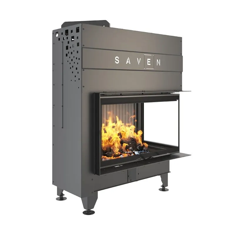 kamin ugradbeni g/saven energy up 85x50x47r (17,0 kw) - crni šamot - slika 2
