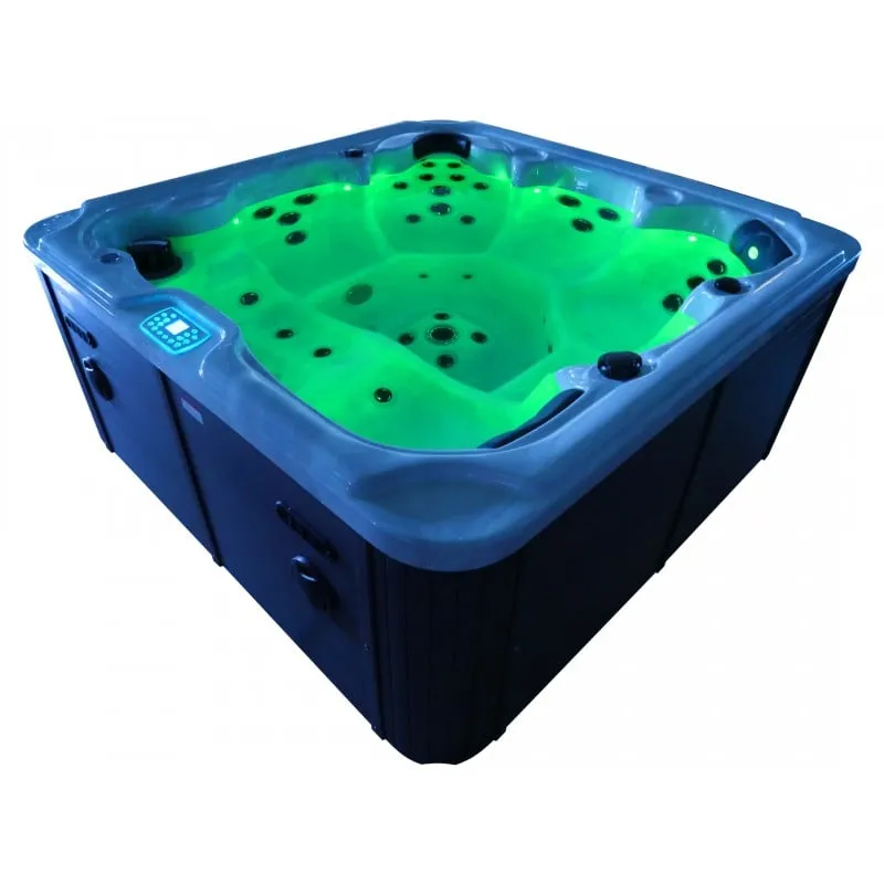 bazen hidromasažni- jacuzzi vanjski oasis maxi - bijeli mramor 210x210x95 cm - slika 17