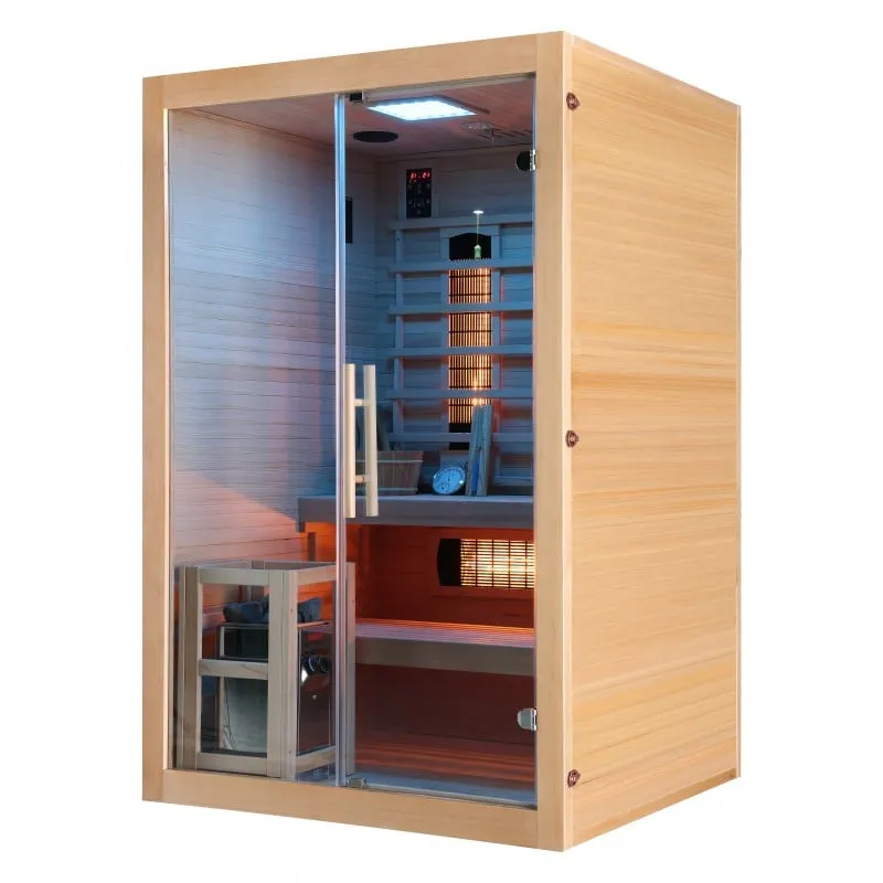 sauna infracrvena twincombi za 2 osobe 130 x 120 x 200 cm - slika 12