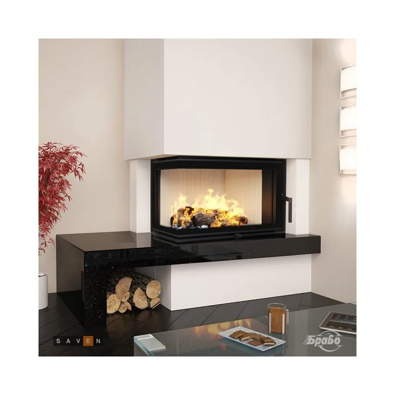 kamin ugradbeni saven energy 85x50x47l (17,0 kw) eco - slika 2