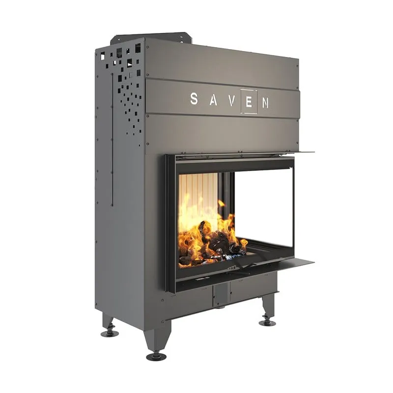 kamin ugradbeni g/saven energy up 75x50x47r (15,1 kw) - bijeli šamot - slika 2