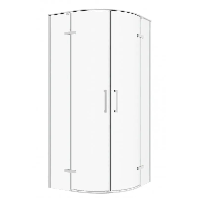 tk parla 90pk chrome polukružna tuš kabina 90x90x195 cm - slika 2