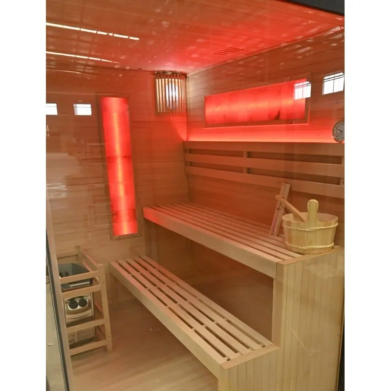 sauna luxor 1 za 2 osobe 120x120x190 cm - slika 11