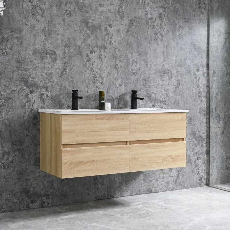 kupaonski ormarić corbo 120cm smeđi - slika 2