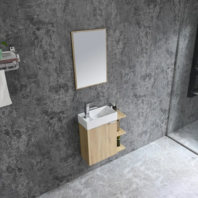 kupaonski set oblak 55x60cm smeđi - slika 3