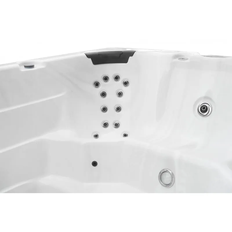 bazen hidromasažni-jacuzzi ibiza srebrno-bijela 400x228x131 cm - slika 4