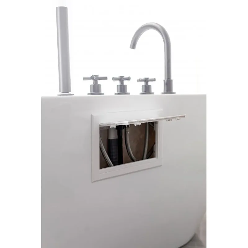 kada samostojeća aruba krom 170x75x58 cm - slika 6