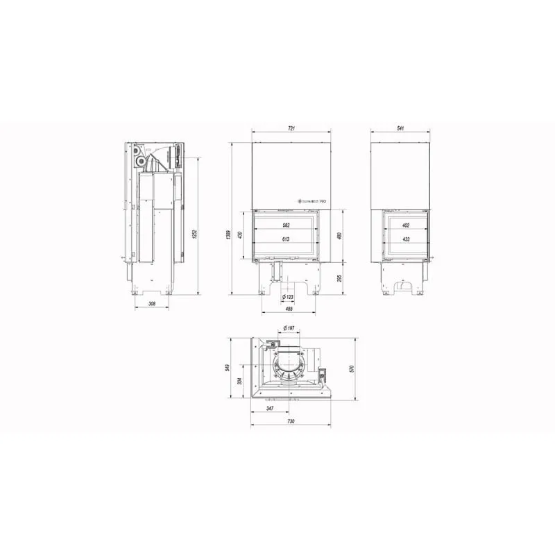 vn l 610 430 ugradbeni kamin - slika 5