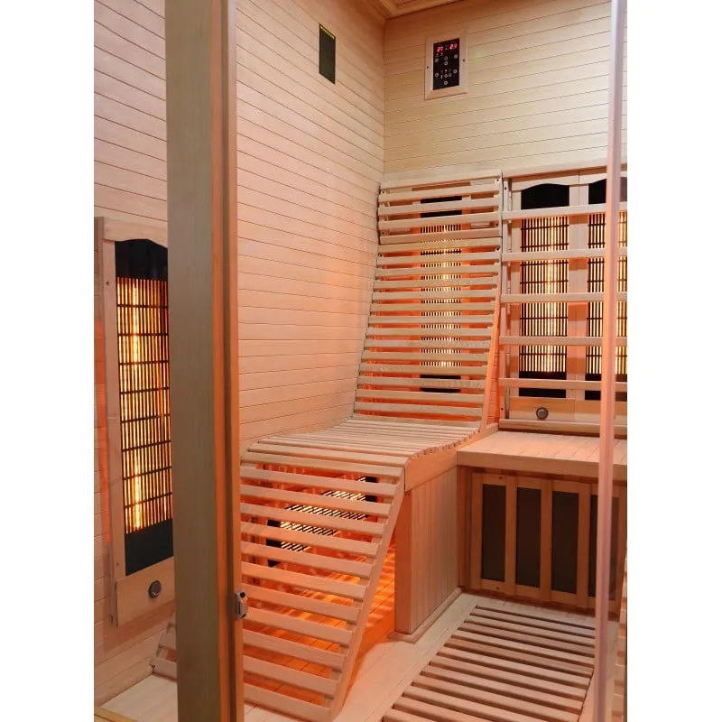 sauna infracrvena oslo kabina za 2 osobe 150x150x200 cm - slika 6
