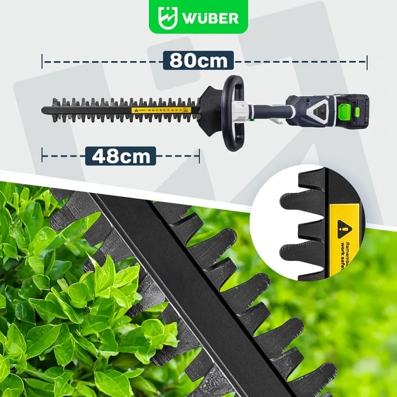škare za živicu baterija + punjač 48 cm wuber - slika 4