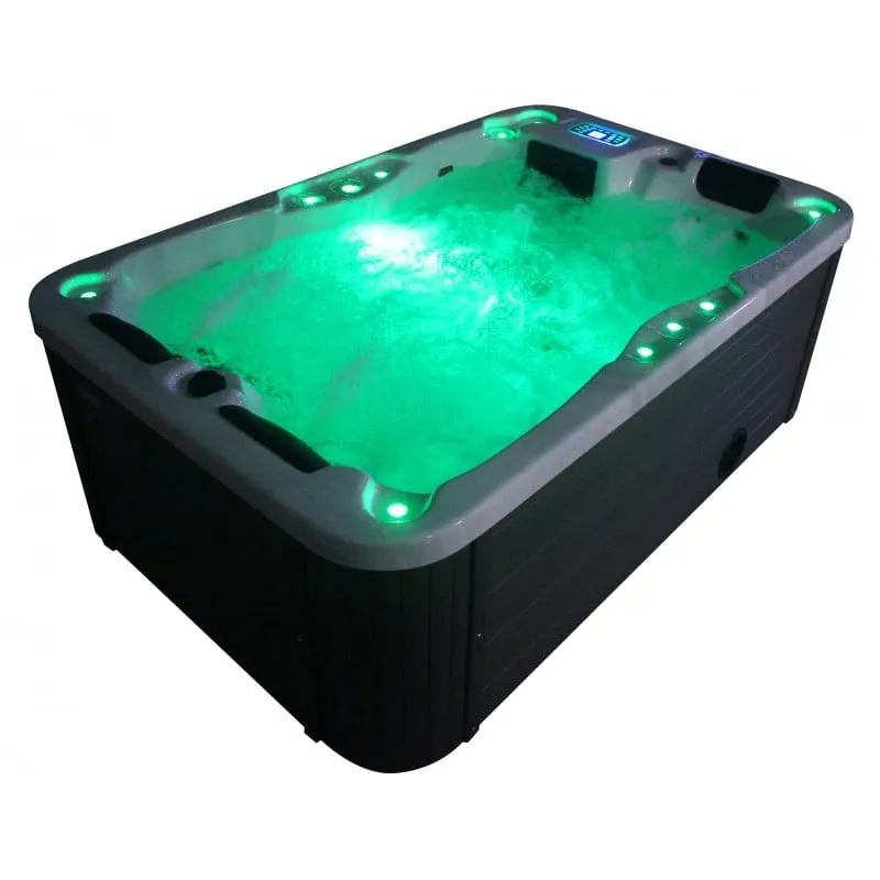 bazen hidromasažni - jacuzzi vanjski modena - bijeli mramor 205x130x70 cm - slika 21