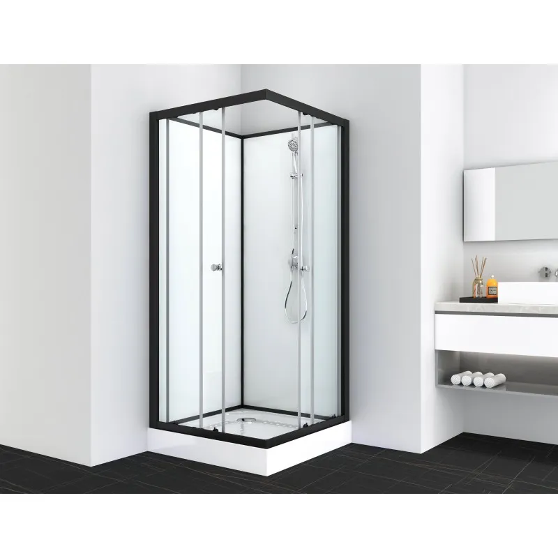 Tuš kabina UNI 1 crna 80x80x203cm - Mihovljan, Čakovec